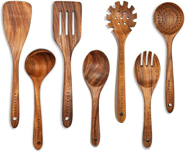 Wood Craft Utensils™ 7pc set - 50% OFF Today Only